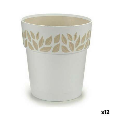 Samonawadniająca doniczka Stefanplast Cloe Biały Plastikowy 19 x 19 x 19 cm (12 Sztuk)