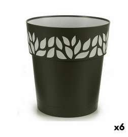 Samonawadniająca doniczka Stefanplast Cloe Antracyt Plastikowy 29 x 29 x 29 cm (6 Sztuk)
