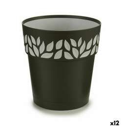 Vaso Autoirrigante Stefanplast Cloe Antracite Plastica 19 x 19 x 19 cm (12 Unità)