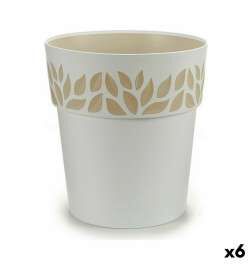 Vaso Autoirrigante Stefanplast Cloe Bianco Plastica 29 x 29 x 29 cm (6 Unità)