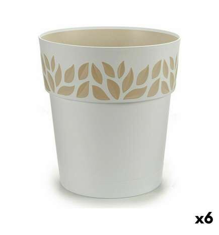 Vaso Autoirrigante Stefanplast Cloe Bianco Plastica 29 x 29 x 29 cm (6 Unità)