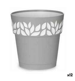 Vaso Autoirrigante Stefanplast Cloe Grigio Plastica 19 x 19 x 19 cm (12 Unità)