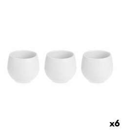 Set de Macetas Ibergarden Blanco Plástico 12 x 12 x 11 cm 37,5 x 11 x 12 cm 38 x 11 x 12,5 cm 12 x 11 x 37,5 cm (6 Unidades)