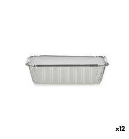 Set di vassoi per Alimenti Kinvara Monouso Con coperchio 12 Unità