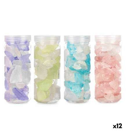 Pietre Decorative Gift Decor Azzurro Verde Viola Rosa 600 g (12 Unità)