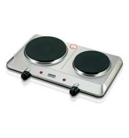 Piastra Elettrica Haeger HP-02S.015A 2 Fornelli Rosso 2250W