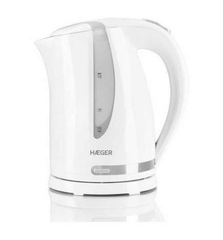 Bollitore Haeger EK-22W.022A Acciaio inossidabile Bianco 2200 W 1,7 L
