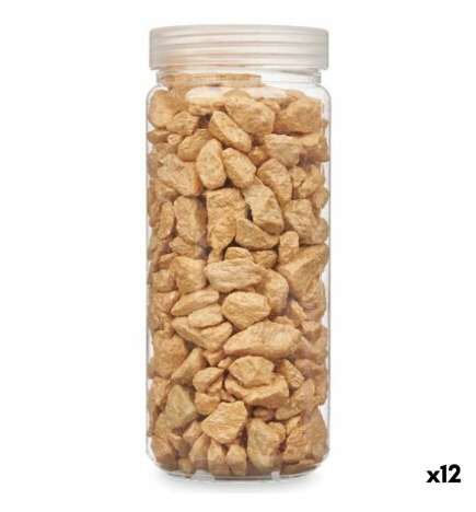Pietre Decorative Gift Decor Beige 10 - 20 mm 700 g 6,2 x 15,3 x 6,2 cm 6,5 x 15,8 x 6,5 cm (12 Unità)