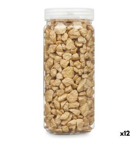 Pietre Decorative Gift Decor Giallo 10 - 20 mm 700 g 6,5 x 15,5 x 6,5 cm 6,2 x 15,3 x 6,2 cm 6,5 x 15,8 x 6,5 cm (12 Unità)