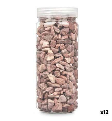 Pietre Decorative Gift Decor Rosso 10 - 20 mm 700 g 6,2 x 15,3 x 6,2 cm 6,5 x 15,8 x 6,5 cm (12 Unità)