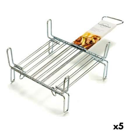 Grill La Dehesa Acciaio zincato 25 x 25 cm 26,3 x 16,5 x 52 cm Doppia (5 Unità)