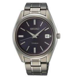 Orologio Uomo Seiko SUR373P1 Grigio Argentato (Ø 40 mm)