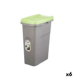 Cestino Stefanplast Verde Grigio Plastica 25 L (6 Unità)