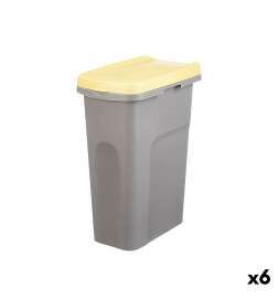 Cestino Stefanplast Giallo Grigio Plastica 25 L (6 Unità)