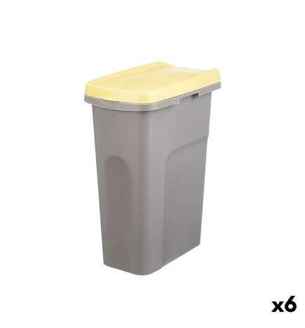 Cestino Stefanplast Giallo Grigio Plastica 25 L (6 Unità)