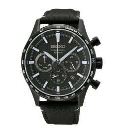 Orologio Uomo Seiko SSB417P1 Nero
