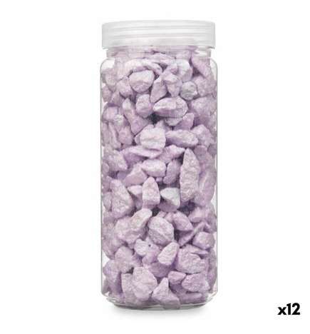 Pietre Decorative Gift Decor Lilla 10 - 20 mm 700 g 6,2 x 15,3 x 6,2 cm 6,5 x 15,8 x 6,5 cm (12 Unità)