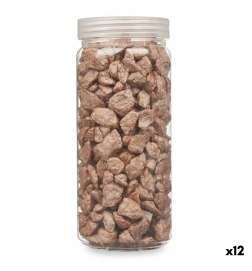Decorative Stones Gift Decor Brown 10 - 20 mm 700 g 6,2 x 15,3 x 6,2 cm (12 Units)