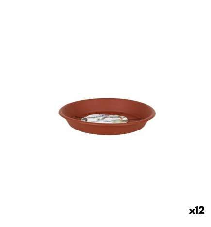 Piatto per Vaso Dem Greentime Marrone ø 14 x 2 cm (12 Unità)
