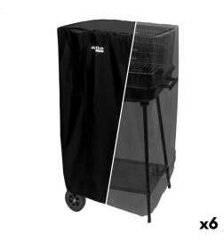Coperchio di protezione per barbecue Aktive Nero 6 Unità 74,5 x 109 x 64,5 cm