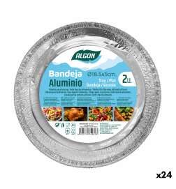 Set di Vassoi Algon Rotonda Pollo 24 Unità