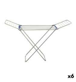 Stendibiancheria Pieghevole Confortime Alluminio Argentato Azzurro 175 x 55 x 110 cm (6 Unità)
