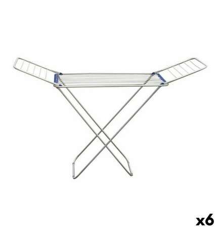Stendibiancheria Pieghevole Confortime Alluminio Argentato Azzurro 175 x 55 x 110 cm (6 Unità)