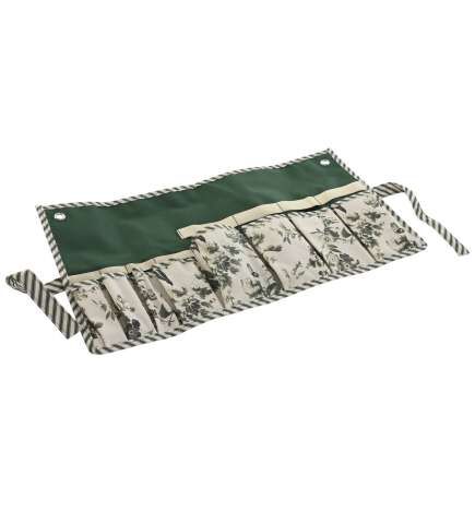 Contenitore degli attrezzi Home ESPRIT Giardino Fascia Bianco Verde 54 x 29 x 6 cm