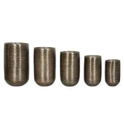 Vaso Home ESPRIT Rame Alluminio Moderno 50 x 50 x 89 cm 50 x 51 x 89 cm