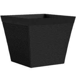 Vaso Garden ID Nero Quadrato 29 x 26 cm