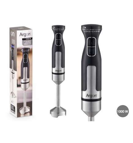 Frullatore ad Immersione Argon Nero Acciaio 1000 W