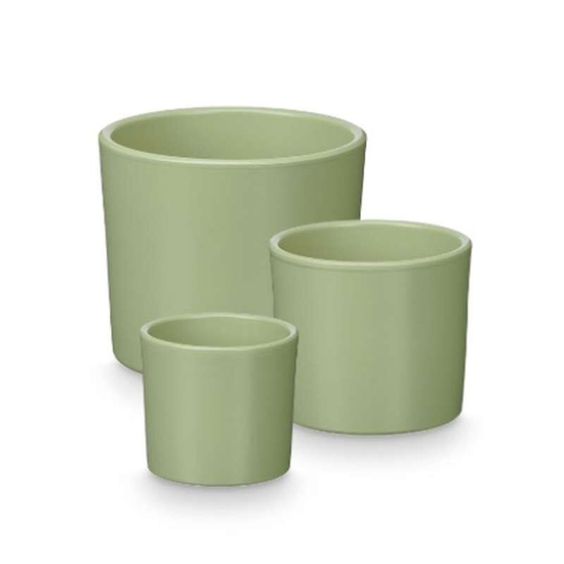 Set of pots Ibergarden Mint Clay Ø 14 cm Ø 22 cm Ø 17 cm 3 Pieces