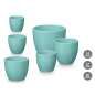 Set of pots Ibergarden Turquoise Clay Ø 14 cm Ø 22 cm Ø 17 cm 3 Pieces Set of pots Ibergarden Turquoise Clay Ø 14 cm Ø 22 cm Ø 17 cm 3 Pieces