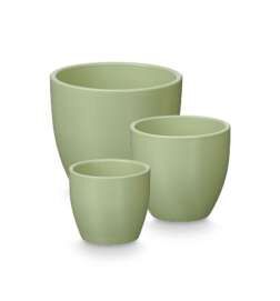 Set of pots Ibergarden Mint Clay Ø 14 cm Ø 22 cm Ø 17 cm 3 Pieces