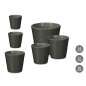 Set of pots Ibergarden Anthracite Clay Ø 14 cm Ø 22 cm Ø 17 cm 3 Pieces Set of pots Ibergarden Anthracite Clay Ø 14 cm Ø 22 cm Ø 17 cm 3 Pieces