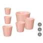 Set of pots Ibergarden Pink Clay Ø 14 cm Ø 22 cm Ø 17 cm 3 Pieces