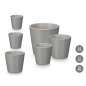 Set of pots Ibergarden Grey Clay Ø 14 cm Ø 22 cm Ø 17 cm 3 Pieces Set of pots Ibergarden Grey Clay Ø 14 cm Ø 22 cm Ø 17 cm 3 Pieces