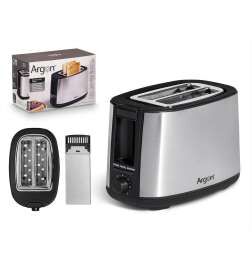 Toaster Argon Black Grey 750 W
