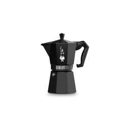Italian Coffee Pot Bialetti MOKA EXCLUSIVE Black Aluminium 6 Cups