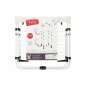 Folding Vertical Clothes Dryer with Wheels White Black Metal 69 x 135 x 62,5 cm (4 Units)