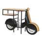 Bottle rack Home ESPRIT Black Golden 134 X 36 X 92 CM