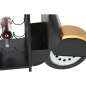 Bottle rack Home ESPRIT Black Golden 134 X 36 X 92 CM