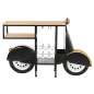 Bottle rack Home ESPRIT Black Golden 134 X 36 X 92 CM