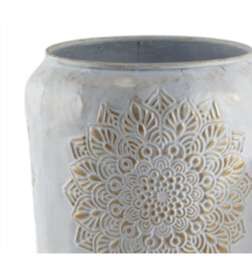 Planter Home ESPRIT White Golden Metal Arab (2 Pieces)